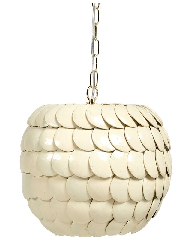 Lampa wisząca Maskeliya Skorupa kokosa Beżowy 1 szt.