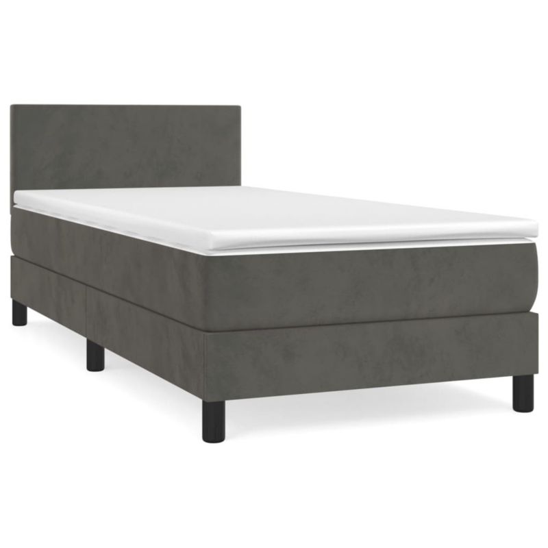 Łóżko kontynentalne WaszeMeble 90x200 cm ciemnoszary WM-3141162 1 szt.