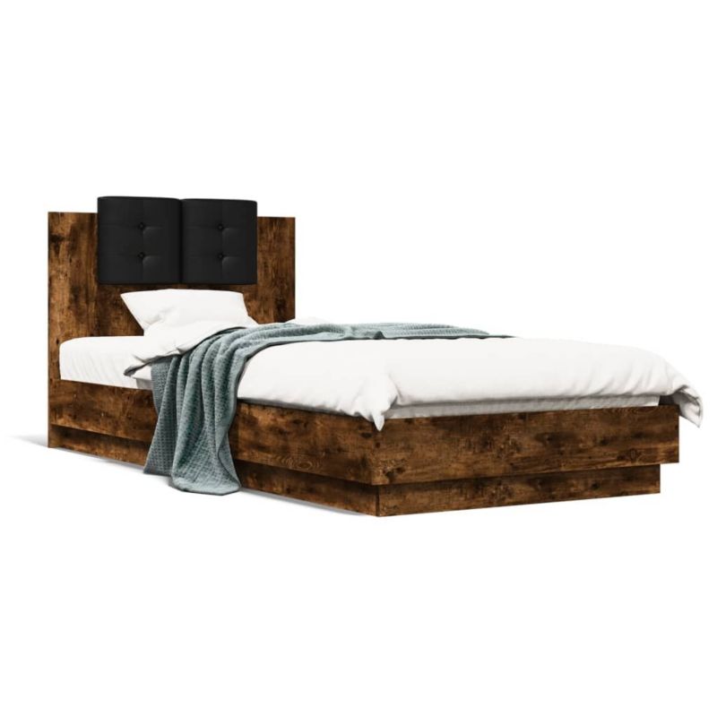 Łóżko drewniane WaszeMeble 90x200 cm brązowe WM-3210035 1 szt.