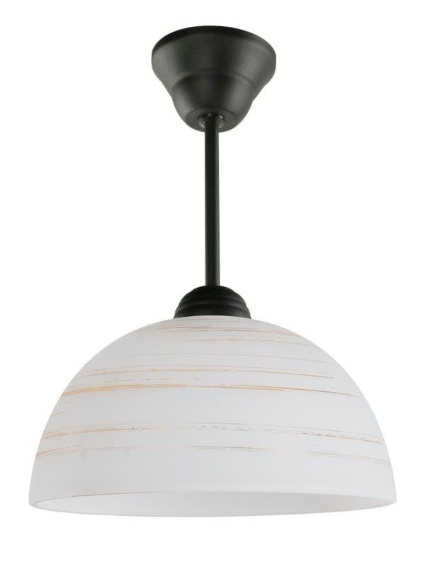 Lampa wisząca Lampex Cyrkonia czarno-biała wym: 29 x 18 x 18 cm 1xE27 x 60W 1 szt.