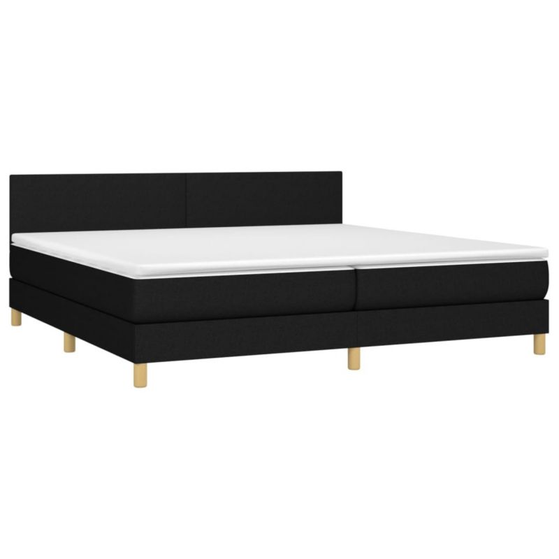 Łóżko kontynentalne WaszeMeble 200x200 cm czarne WM-3133583 1 szt.
