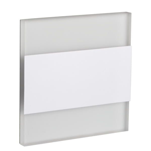 Oprawa oświetleniowa schodowa Kanlux Terra biała LED 0.8W 6500K 15lm IP20 wym: 7,5 x 2,3 cm kwadratowa - 1 szt.