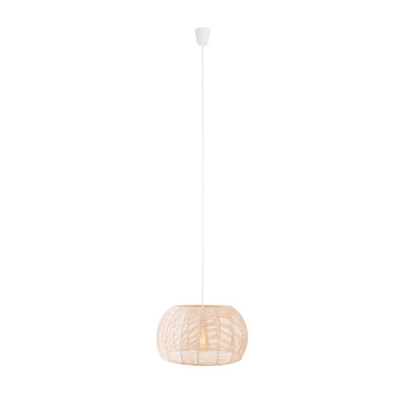 Lampa wisząca Maxlight Praslin kremowo-biała wym: 165 x 39 x 39 cm 1xE27 x 1 szt.