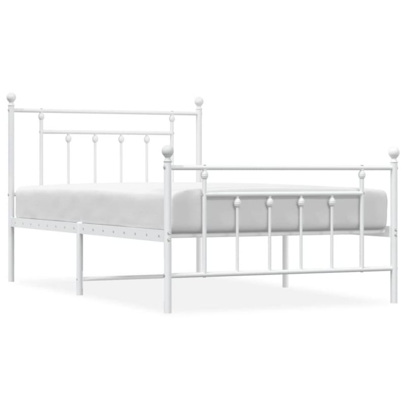 Łóżko metalowe WaszeMeble 100x200 cm biały WM-353599 1 szt.