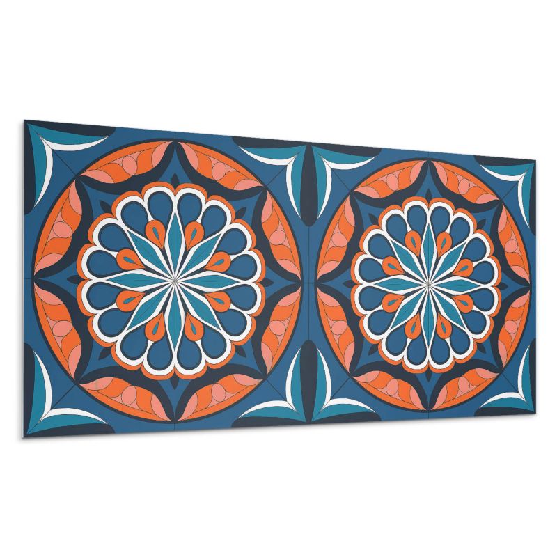 Panel samoprzylepny Wallfluent 120x60 cm Liściasta mandala w stylu 1 szt.