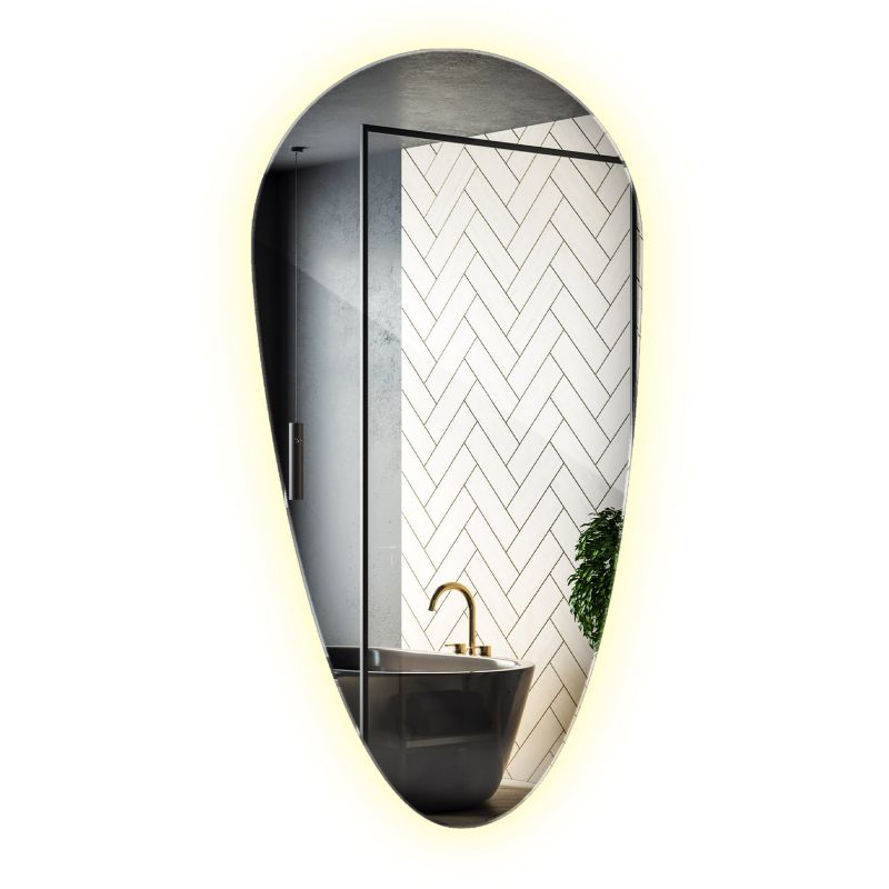Lustro Oryginalne Ścienne Wallfluent 45 cm x 90 cm Neutralne LED 1 szt.