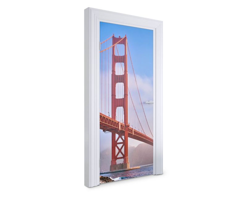 Samoprzylepna naklejka na drzwi Wallfluent 95x205 cm Most Golden Gate 1 szt.