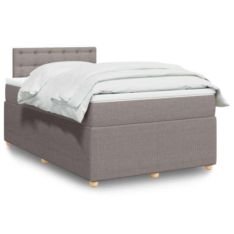 Łóżko z materacem WaszeMeble 120x200 cm taupe WM-3289741 1 szt.