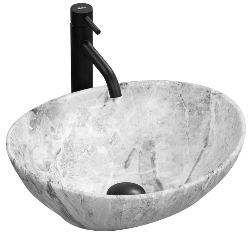 Umywalka nablatowa GTM Design Sofia M17 Szara 1 szt.