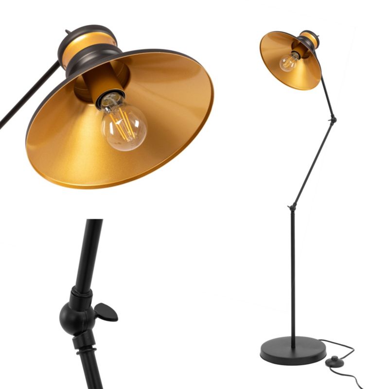 Lampa Podłogowa Toolight App542-1F Asti B Czarny 1 Szt