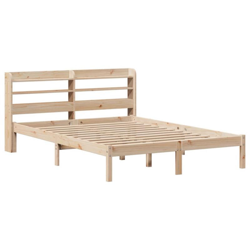 Łóżko drewniane WaszeMeble 160x200 cm brązowe WM-3306545 1 szt.