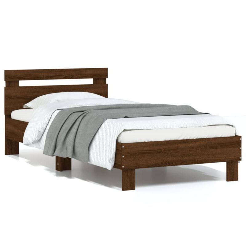 Łóżko drewniane WaszeMeble 75x190 cm brązowy WM-838756 1 szt.