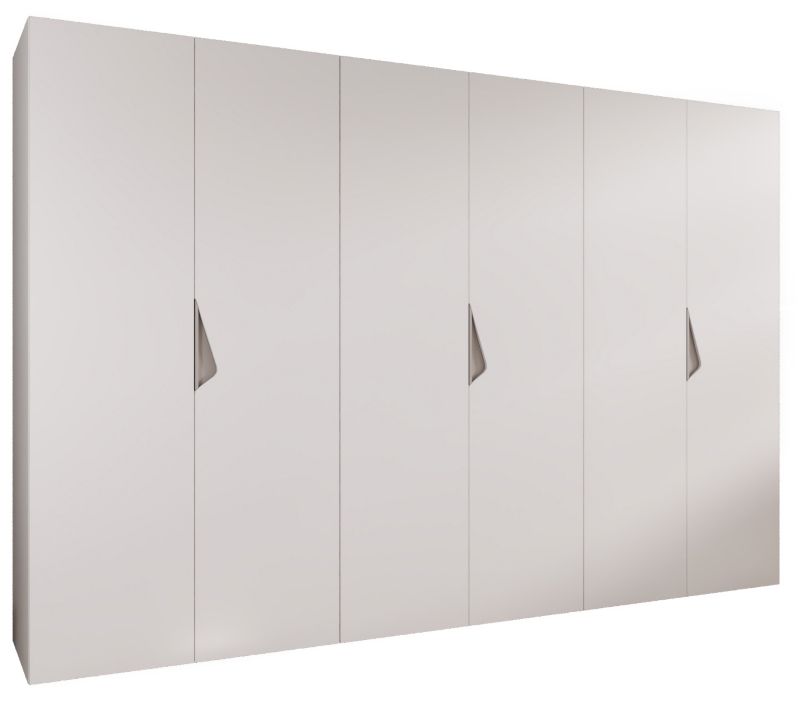 Szafa uchylna otwierana Abiks SANDI 1 300 (3x100) wys 202 cm Biały + Kaszmir 1 szt