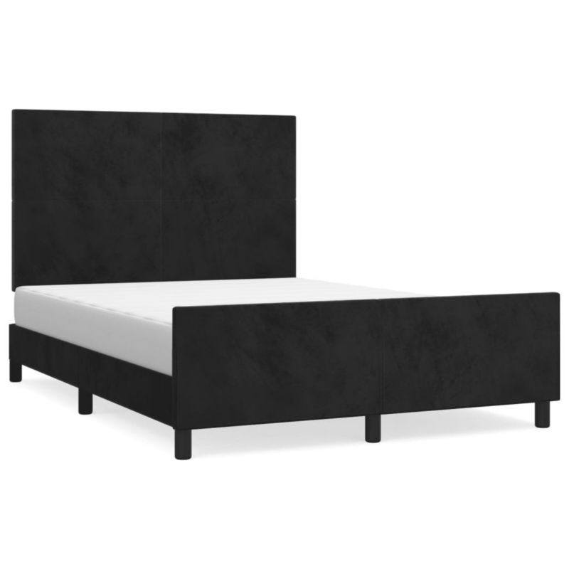 Łóżko tapicerowane WaszeMeble 140x190 cm czarna WM-3125631 1 szt.