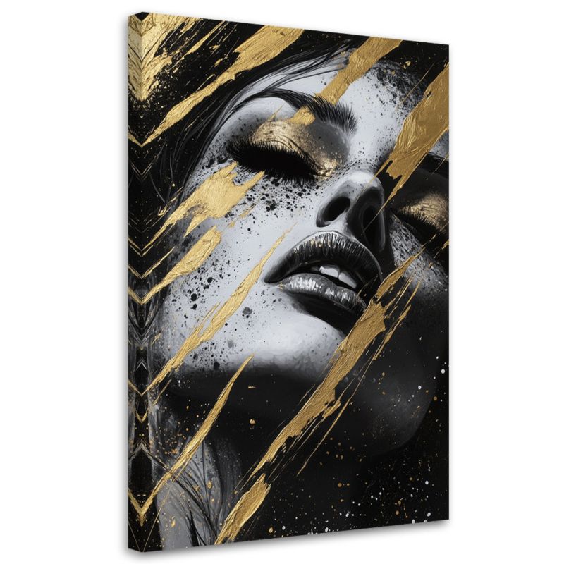 Obraz do salonu Feeby Kobieta Portret Glamour 70x100cm 1szt