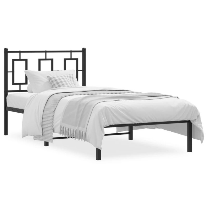 Łóżko metalowe WaszeMeble 90x190 cm czarna WM-374233 1 szt.