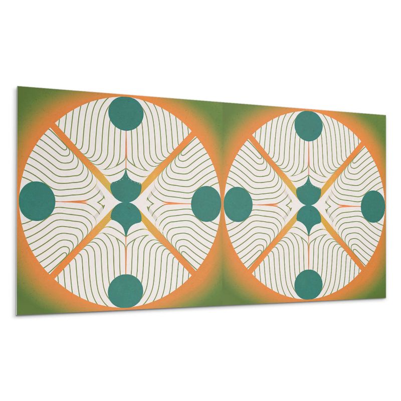 Panel samoprzylepny Wallfluent 120x60 cm Wzór okrągły w stylu abstrakcyjnym 1 szt.