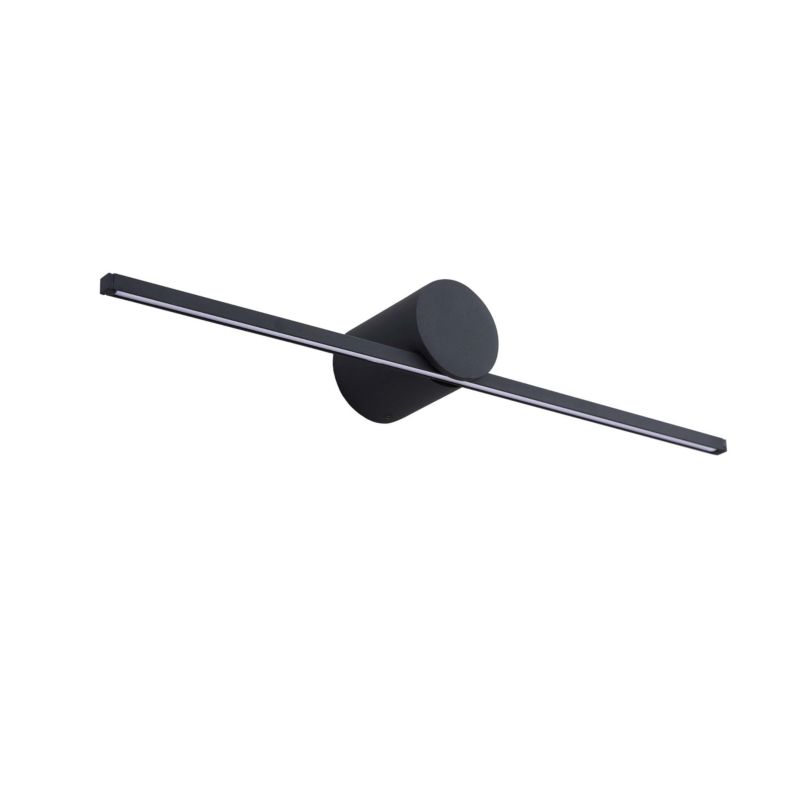 Kinkiet ścienny Light Prestige Modern czarny LED 6W 3000K 800lm IP44 wym: 5,5 x 40 x 7,2 cm - 1 szt.