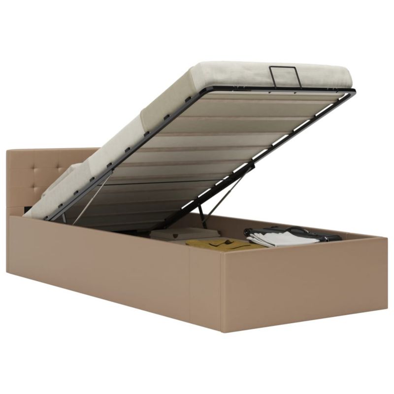 Łóżko tapicerowane WaszeMeble 90x200 brązowe WM-285528 1 szt.