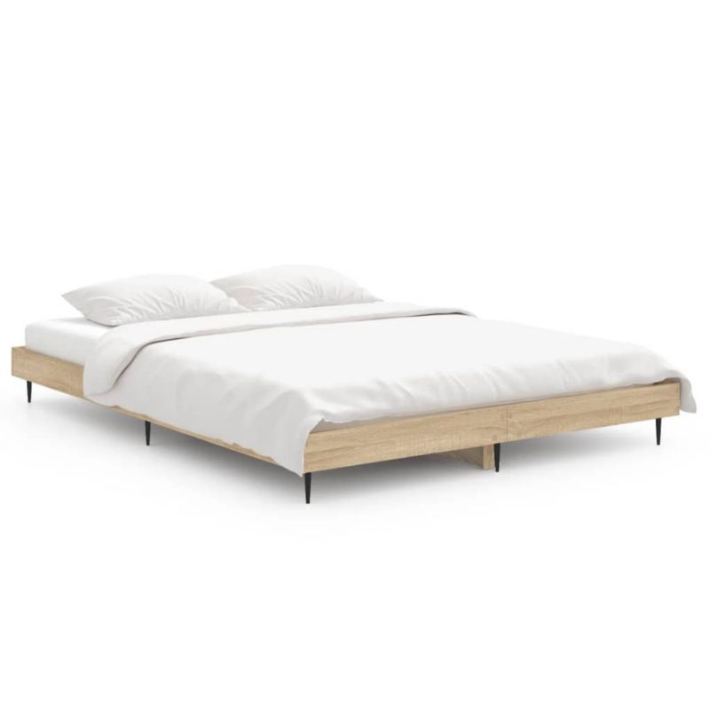 Łóżko metalowe WaszeMeble 135x190 cm brązowe WM-832288 1 szt.