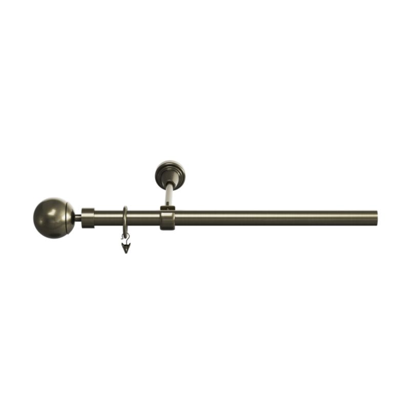 Karnisz pojedynczy Goodhome Antiki 19 mm 240 cm kula złoty