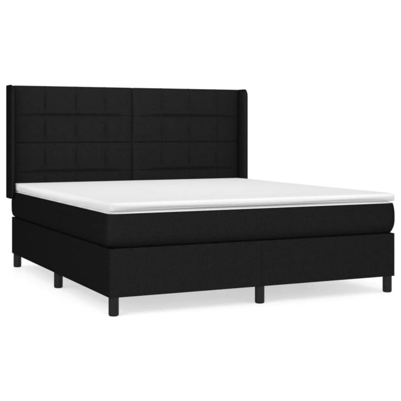Łóżko kontynentalne WaszeMeble 180x200 cm czarne WM-3131451 1 szt.