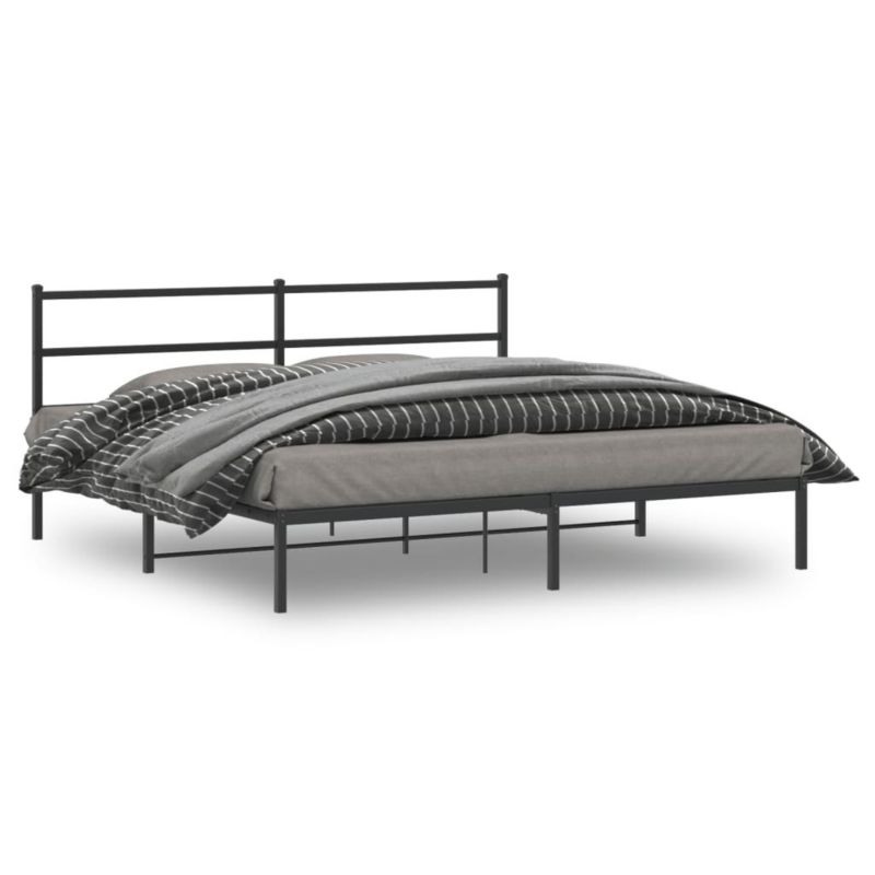 Łóżko metalowe WaszeMeble 180x200 cm czarna WM-355369 1 szt.
