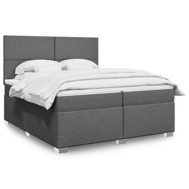 Łóżko kontynentalne WaszeMeble 200x200 cm ciemnoszara WM-3292889 1 szt.