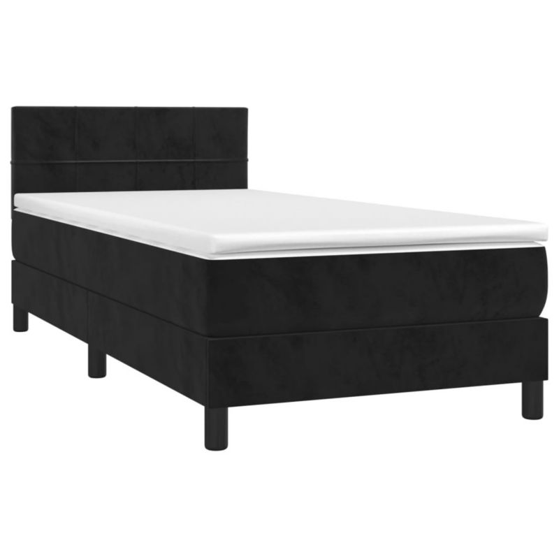Łóżko kontynentalne WaszeMeble 80x200 cm czarny WM-3134371 1 szt.