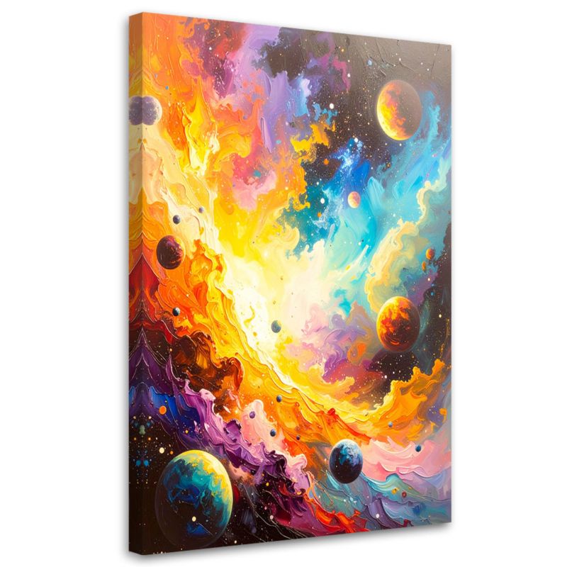 Obraz do salonu Feeby Wszechświat Kosmos Planety 40x60cm 1szt