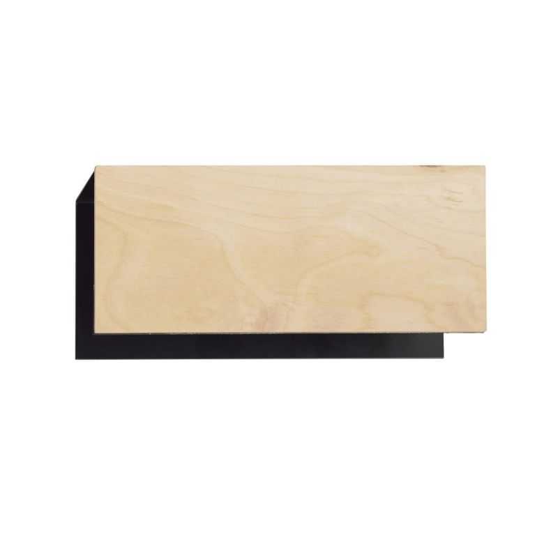 Kinkiet ścienny Emibig Carlo jasne drewno-czarny 1 x E27 x 15W IP20 wym: 10 x 24 cm - 1 szt.