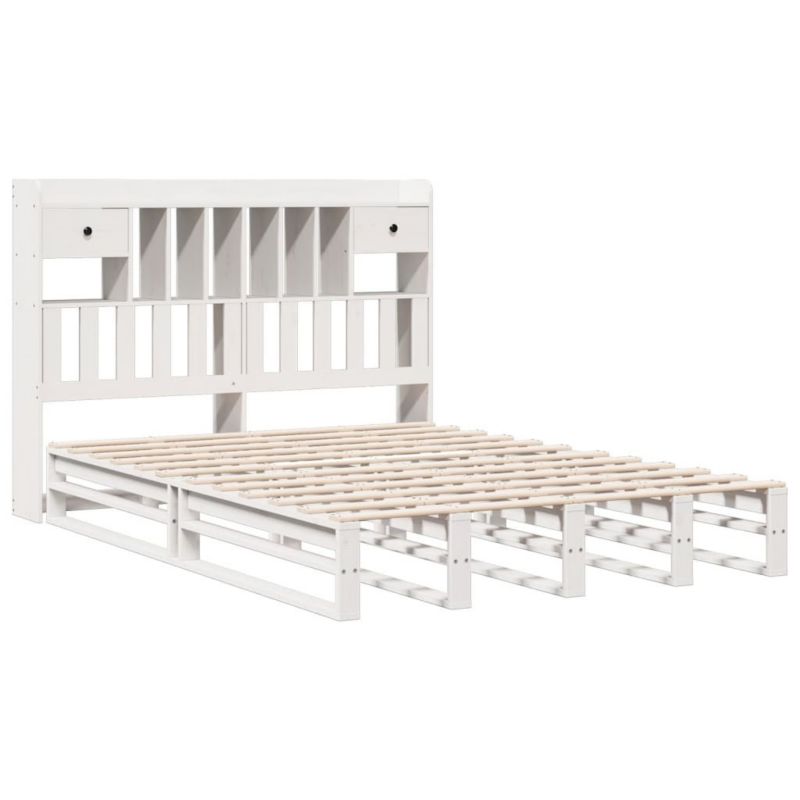 Łóżko drewniane WaszeMeble 140x190 cm białe WM-3323987 1 szt.