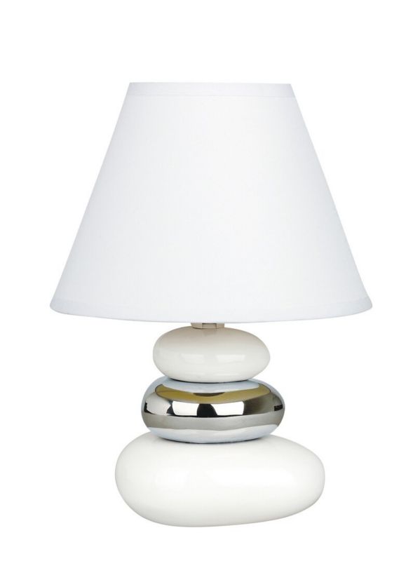Lampa stołowa Rabalux Salem biała 1 x E14 x 40W IP20 wym: 25 x 18 x 18 cm ceramika - 1 szt.