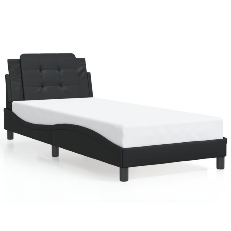 Łóżko tapicerowane WaszeMeble 80x200 cm czarna WM-3208142 1 szt.