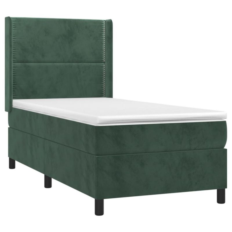 Łóżko kontynentalne WaszeMeble 90x200 cm zielony WM-3139484 1 szt.