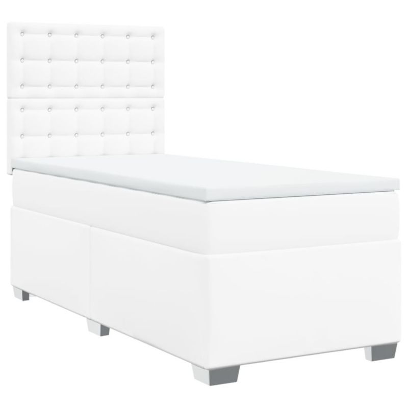 Łóżko kontynentalne WaszeMeble 100x200 cm białe WM-3290709 1 szt.