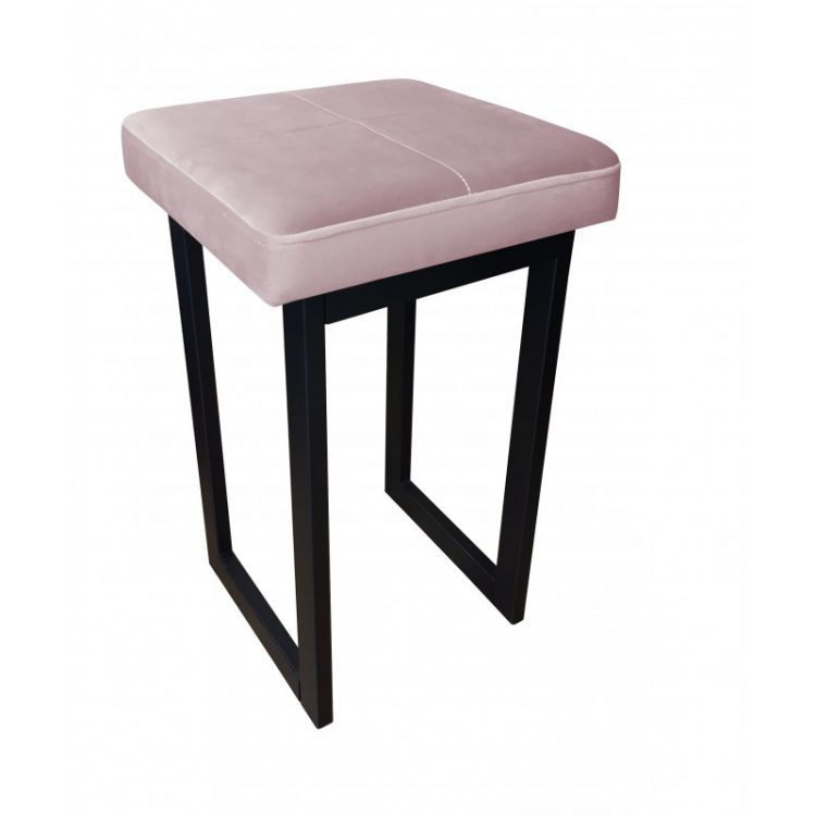 Taboret MAESTRO LOW MG VELVET jasno różowy ATOS 1 szt.