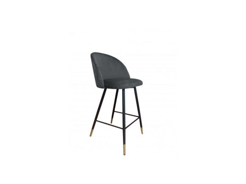 Hoker niski CLAUDINE BL VELVET GOLD ciemno szary ATOS 1 szt.