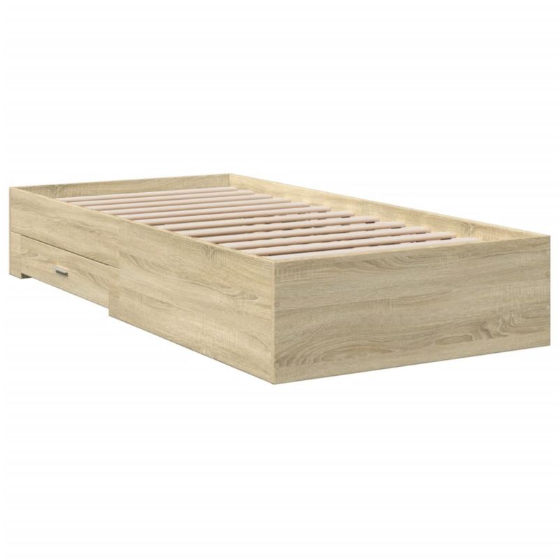 Łóżko drewniane WaszeMeble 90x200 cm brązowe WM-3280428 1 szt.