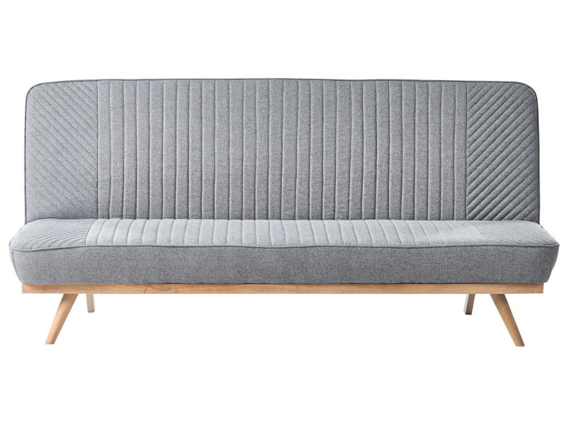 Sofa rozkładana dla 2 osób Kalfafel Ciemnoszary 1 szt.