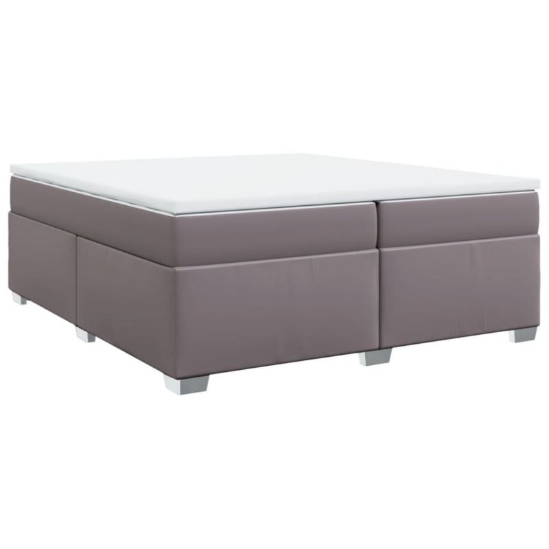Łóżko kontynentalne WaszeMeble 200x200 cm szare WM-3285227 1 szt.