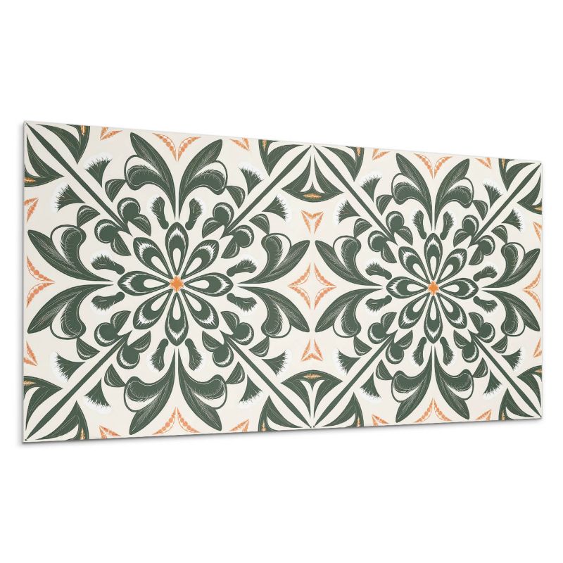 Panel samoprzylepny Wallfluent 120x60 cm Kwiaty w otoczeniu liści 1 szt.