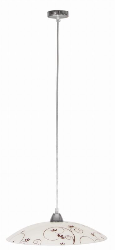 Lampa wisząca Candellux Young chromowana-biała wym: 100 x 40 x 40 cm 1xE27 x 60W 1 szt.