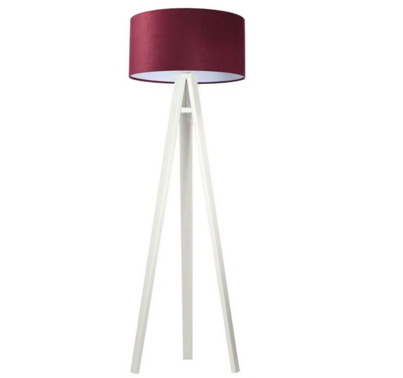 Lampa Bps Koncept stojąca HOME 50 bordowa/biała/biała 1 szt