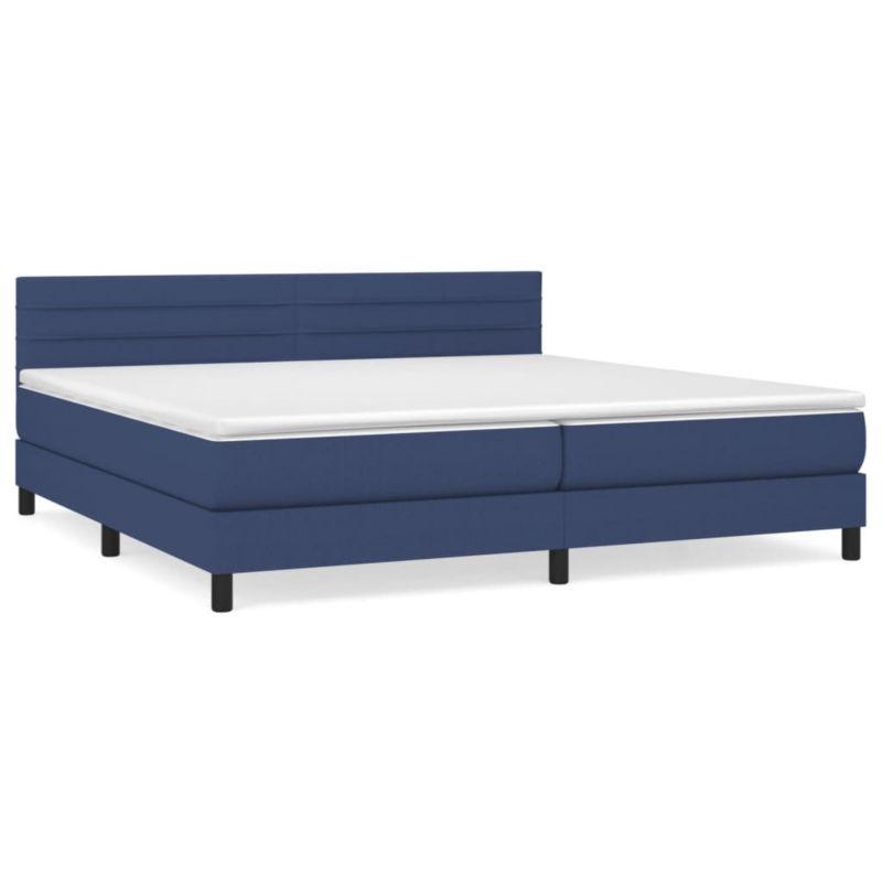Łóżko kontynentalne WaszeMeble 200x200 cm niebieskie WM-3140167 1 szt.