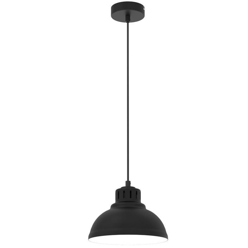 Lampa wisząca Luminex Sven czarny matowa-biała wym: 110 x 21 x 21 cm 1xE27 x 15W 1 szt.
