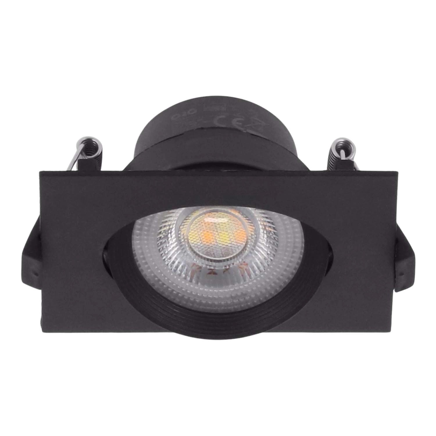 ORO Oprawa LED ZUMA podtynkowa 5W 3000/4000/6500K 375lm kwadratowa czarna