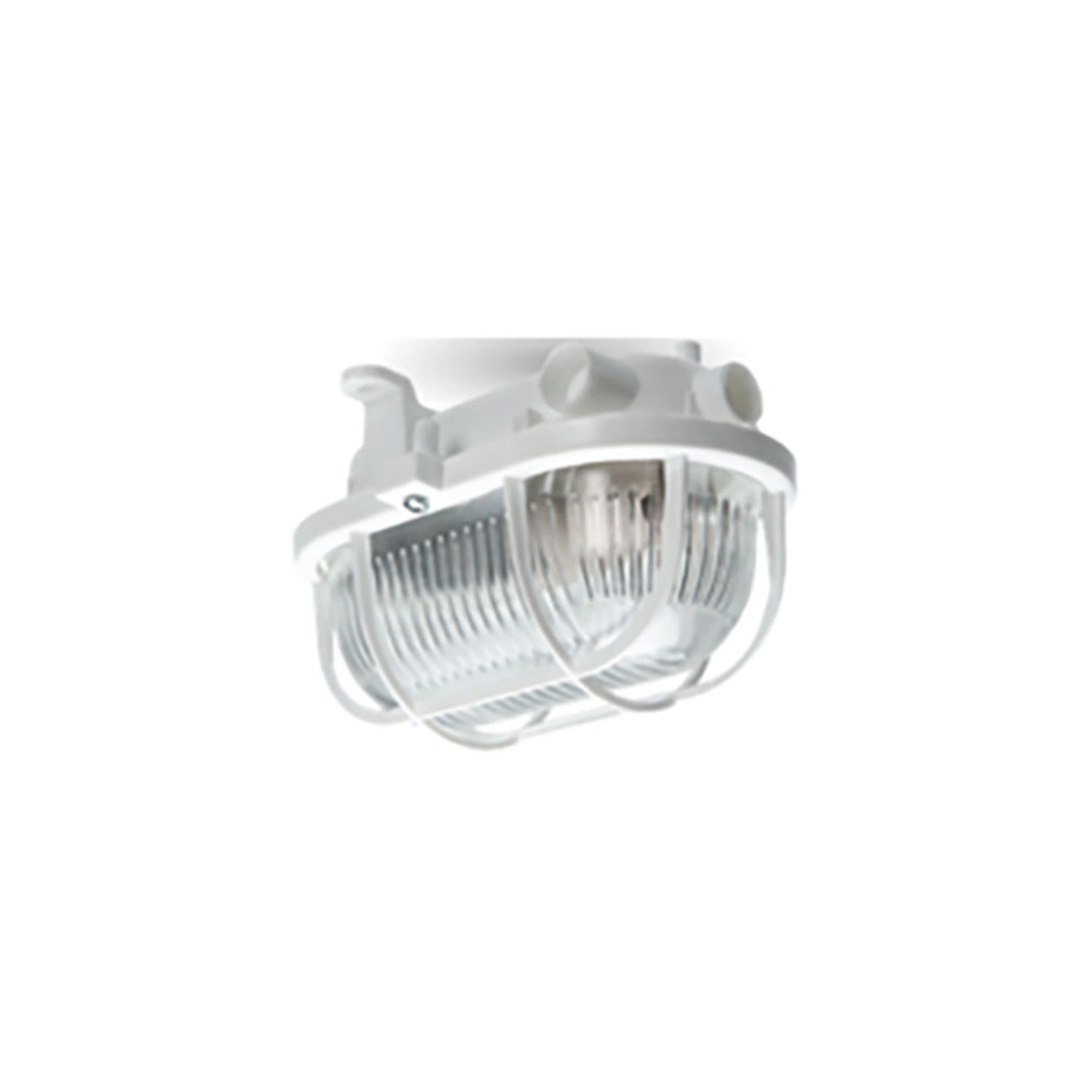DPM Oprawa kanałowa 1xE27 40W IP44 plastikowa biała