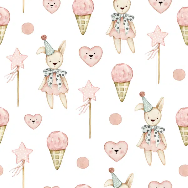 Tapeta ścienna Candy Bunny BW