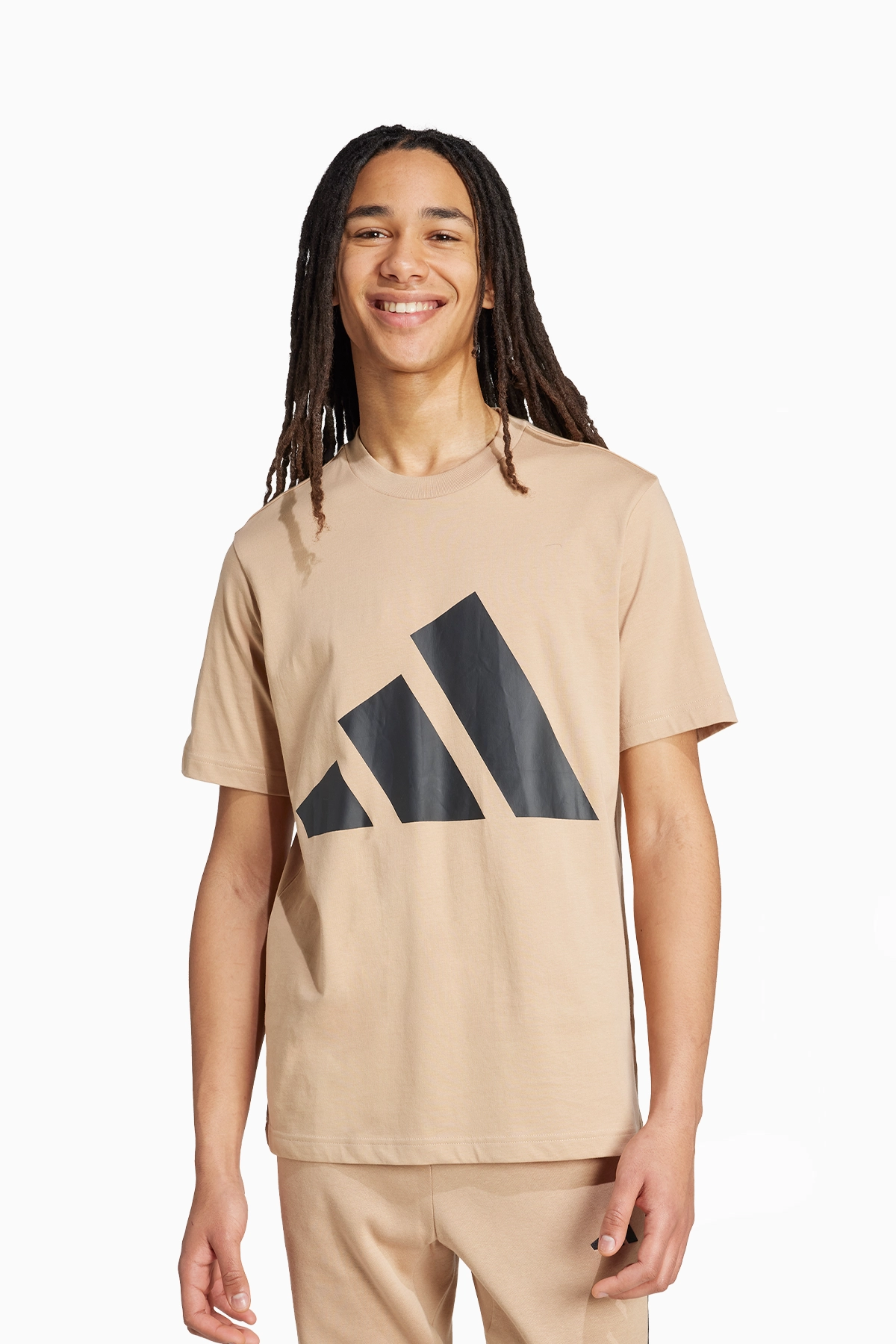 Koszulka adidas Essentials Big Logo - Beżowy